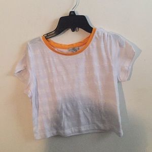 White and strip shirt